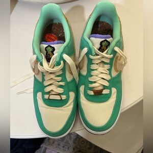 Women's Nike Happy Pineapple Mint and Cream Sneakers